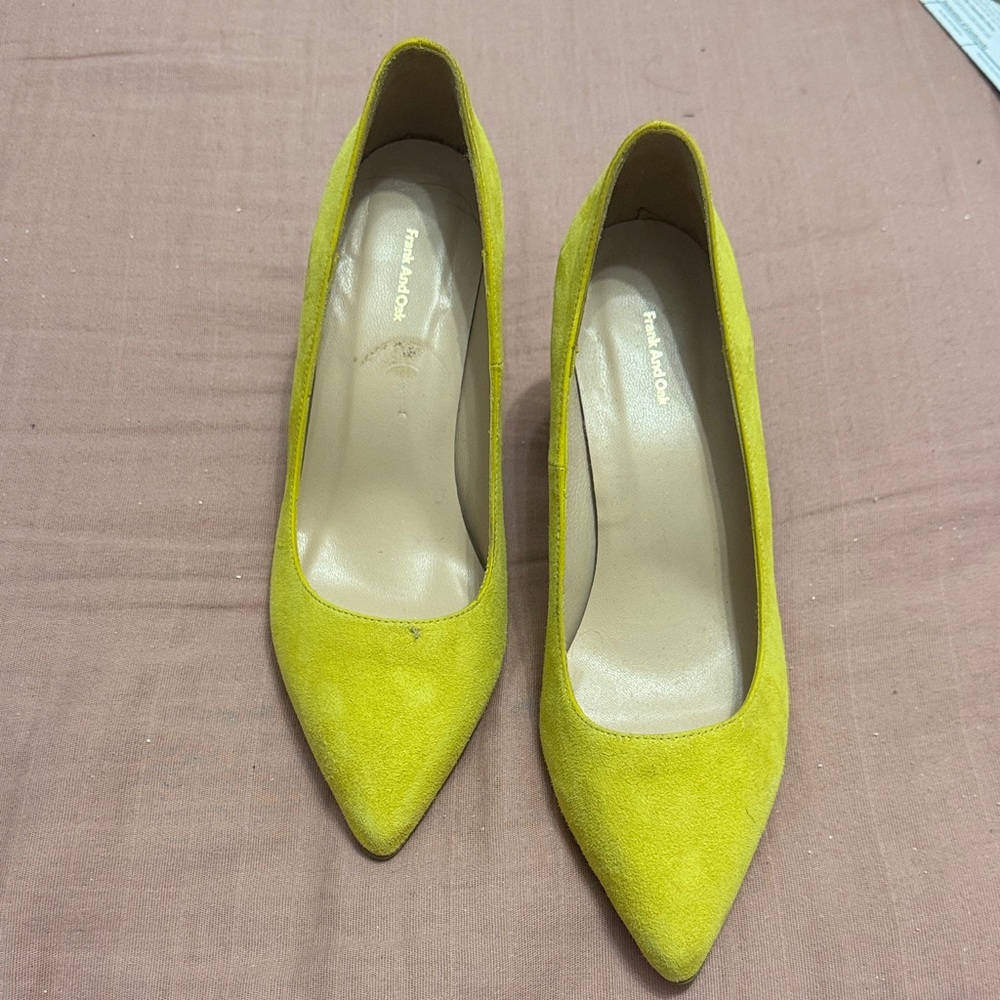 Frank & Oak Women's Bright Yellow Heels